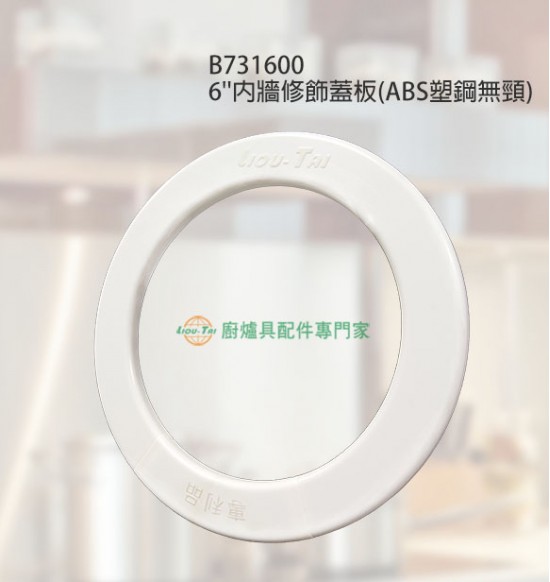 6"內牆修飾蓋板(ABS塑鋼∕無頸)